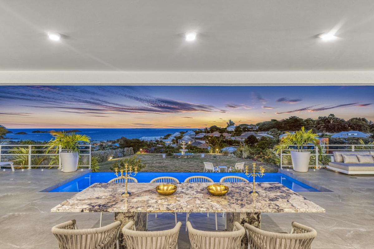 38 Location villa Baie Orientale Saint Martin_de nuit